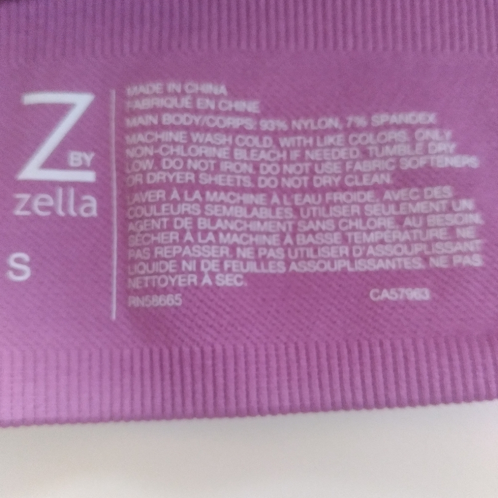 Zella Exercise Top Purple Striking. Size small π - Picture 10 of 13